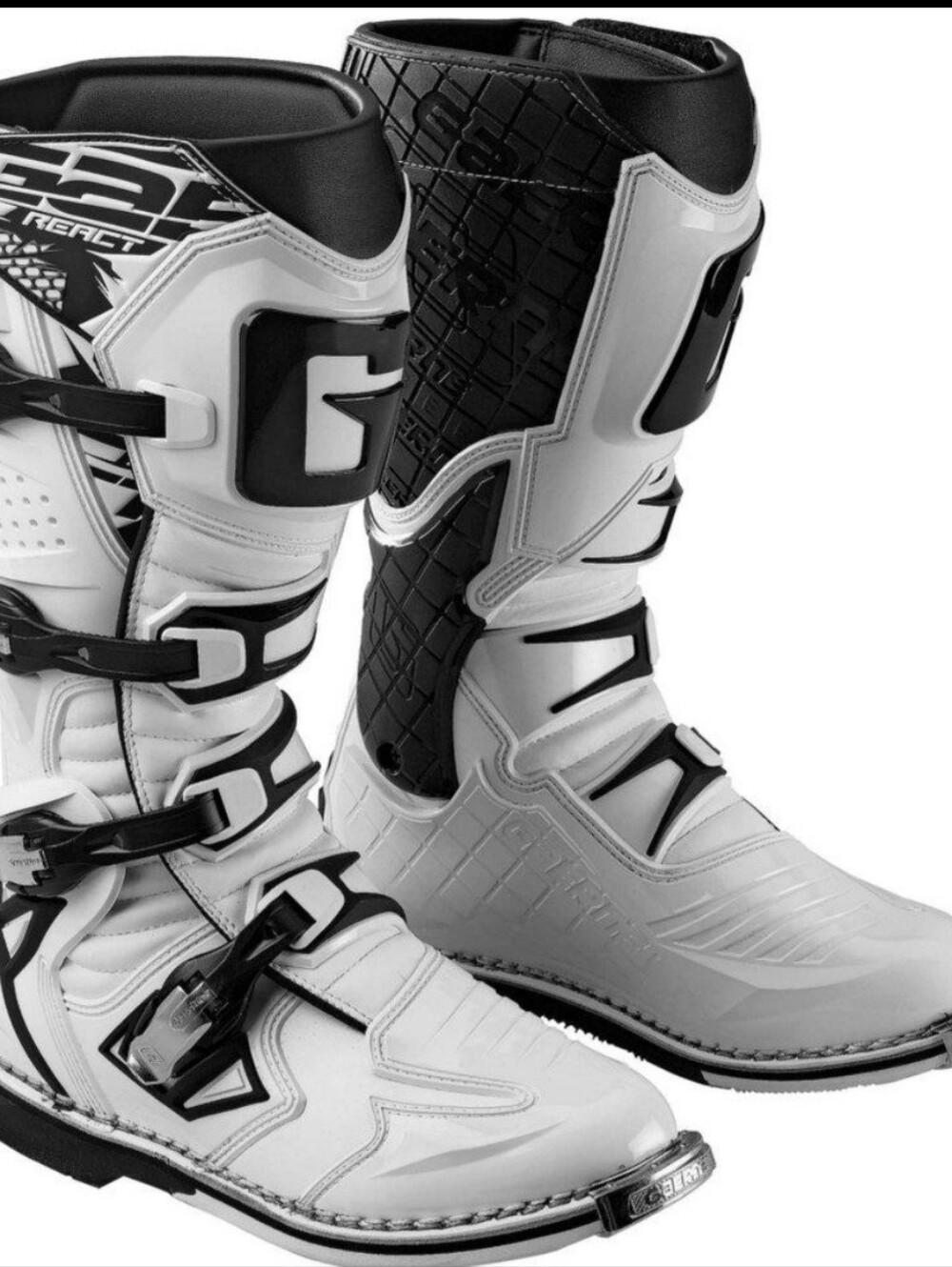 Rockstar Energy White Motocross Dirt Bike Boots Men’s Size 9